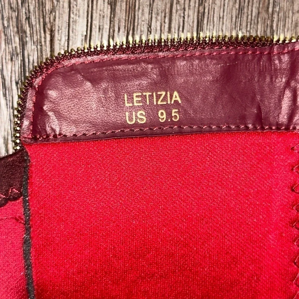 Scene Letizia Over the Knee Platform Boot Red 9.5